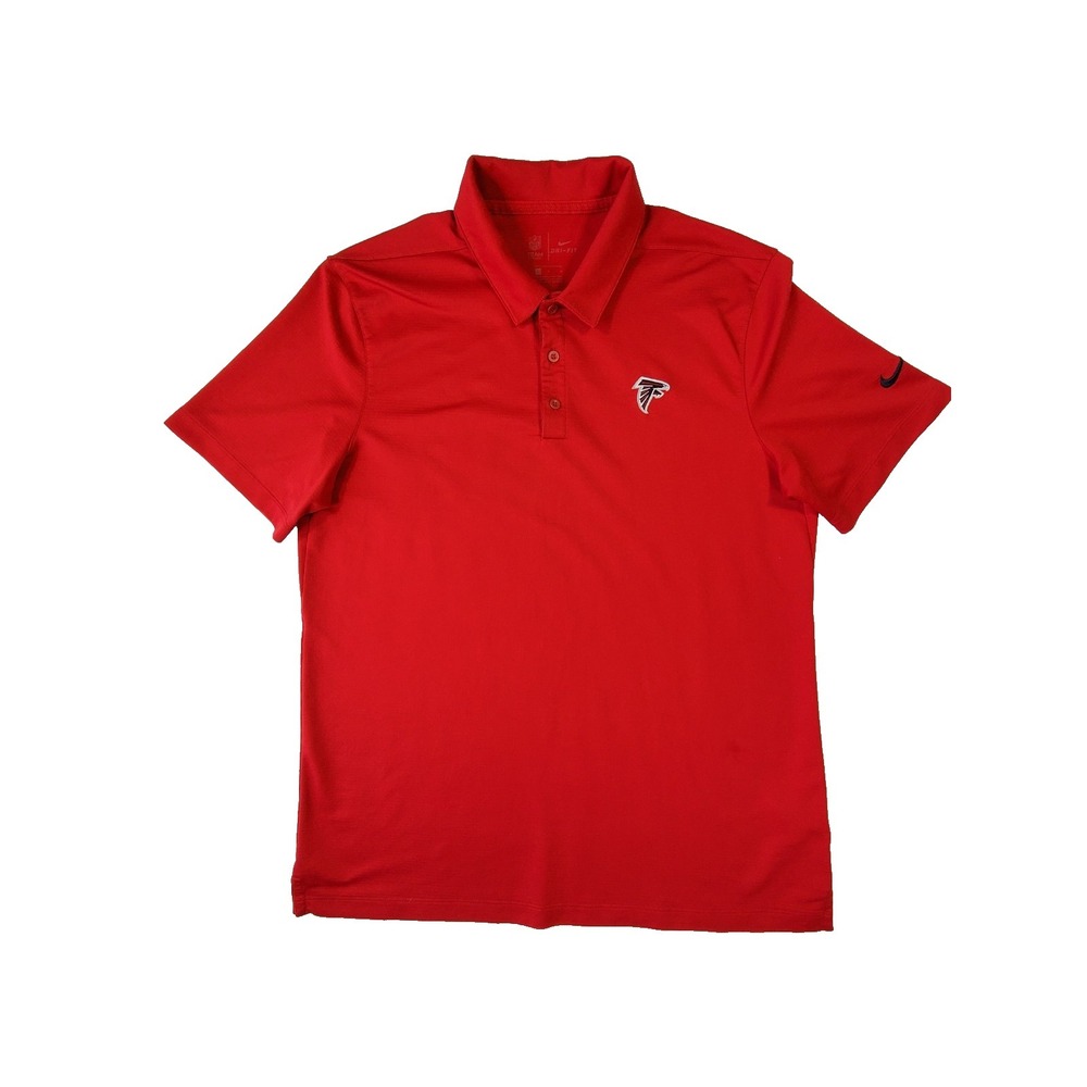 Nike Dri-FIT Atlanta Falcons NFL Men's Large Red Polo Shirt